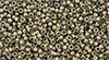 TOHO Round 15/0 Tube 2.5" : Gold-Lined Black Diamond
