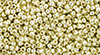 TOHO Round 15/0 Tube 2.5" : PermaFinish - Galvanized Yellow Gold