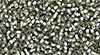 TOHO Square Hole Round 15/0 : Silver-Lined Black Diamond