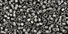 TOHO Treasure #1 Tube 2.5" : Silver-Lined Black Diamond