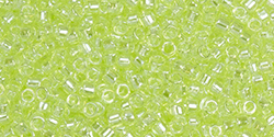 TOHO Treasure #1 Tube 2.5" : Transparent Lemon-Lime Luster