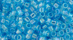 TOHO Treasure #1 Tube 2.5" : Transparent Aquamarine Rainbow