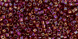 TOHO Treasure #1 Tube 2.5" : Transparent Ruby Rainbow