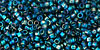 TOHO Treasure #1 Tube 2.5" : Transparent Teal Rainbow