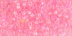 TOHO Treasure #1 Tube 2.5" : Transparent Ballerina Pink Rainbow