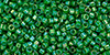 TOHO Treasure #1 Tube 2.5" : Shamrock-Lined Peridot Rainbow