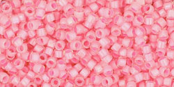 TOHO Treasure #1 Tube 2.5" : Neon Pink-Lined Crystal