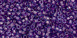 TOHO Treasure #1 Tube 2.5" : Royal Purple-Lined Aqua