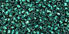 TOHO Treasure #1 Tube 2.5" : Teal-Lined Crystal Luster Rainbow