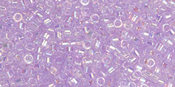 TOHO Treasure #1 Tube 2.5" : Transparent Dyed Lavender Mist Rainbow