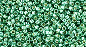 TOHO Treasure #1 Tube 2.5" : Galvanized Green Teal