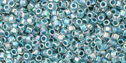 TOHO Treasure #1 Tube 2.5" : Montana Blue-Lined Crystal Rainbow