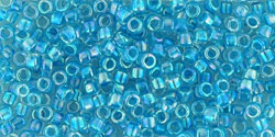 TOHO Treasure #1 Tube 2.5" : Aqua-Lined Crystal Rainbow