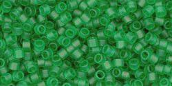 TOHO Treasure #1 Tube 2.5" : Transparent Frosted Grass Green