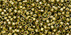 TOHO Treasure #1 Tube 2.5" : Gold-Lined Olivine Chrysolite