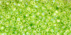 TOHO Treasure #1 (11/0) : Transparent-Rainbow Lime Green