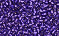 TOHO Takumi LH Round 9/0 Tube 2.5" : Silver-Lined Purple