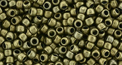 TOHO Takumi LH Round 11/0 Tube 2.5" : Bronze Antique Gold