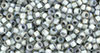 TOHO Takumi LH Round 11/0 Tube 2.5" : Inside-Color Rainbow Crystal/Gray-Lined