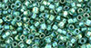 TOHO Takumi LH Round 11/0 : Inside-Color Rainbow Crystal/Teal-Lined