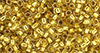 TOHO Takumi LH Round 11/0 Tube 2.5" : 24K Gold-Lined Crystal