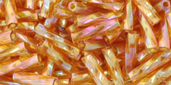 TOHO Twisted Bugle #3 : Transparent-Rainbow Topaz