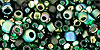 TOHO Multi-Shape/Color Mix Tube 2.5" : Bonsai- Green/Black Mix