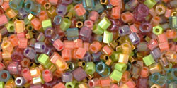 TOHO Multi-Size/Color Hexagon Mix : Spring Fling