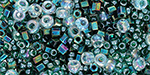 TOHO Multi-Shape/Color Mix Tube 2.5" : Emerald Seas Mix Assortment