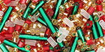 TOHO Multi-Shape/Color Mix Tube 2.5" : Vintage Christmas Mix Assortment