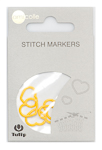 Tulip - Stitch Markers (7 pcs) : Heart - Yellow Large