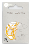 Tulip - Stitch Markers (7 pcs) : Heart - Yellow X-Large