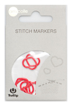 Tulip - Stitch Markers (7 pcs): Heart - Red Large