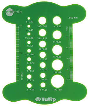 Tulip - Knitting Needle Gauge : Green