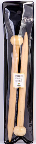 Tulip - 9" (23cm) Wooden Knitting Needles (2 pcs) : 15mm