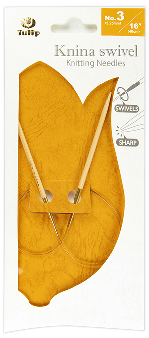 Tulip - Knina Swivel Knitting Needles 16"-40cm No.3 3.25mm