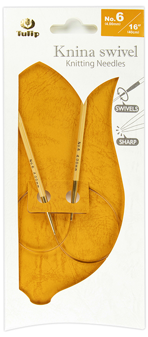 Tulip - Knina Swivel Knitting Needles 16"-40cm No.6 4.00mm