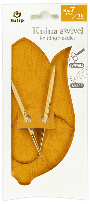 Tulip - Knina Swivel Knitting Needles 16"-40cm No.7 4.50mm