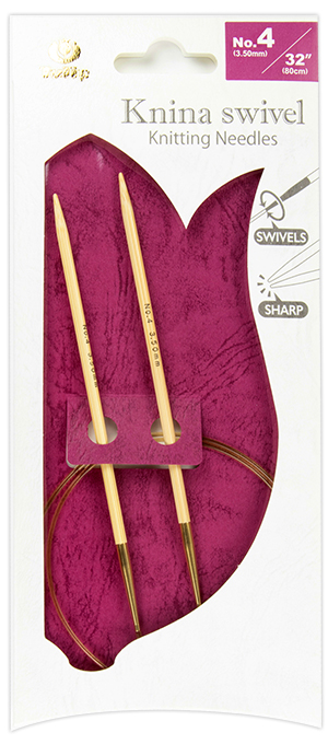 Tulip - Knina Swivel Knitting Needles 32"-80cm No.4 3.50mm