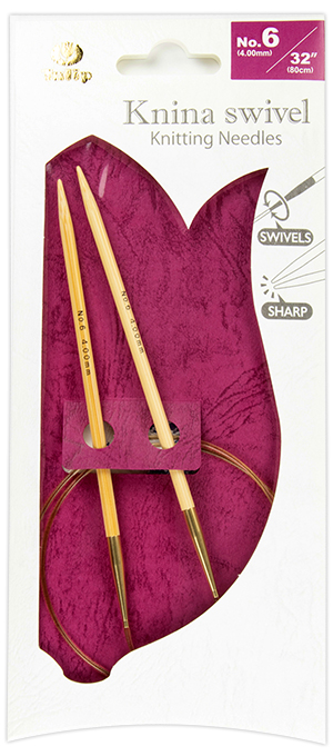 Tulip - Knina Swivel Knitting Needles 32"-80cm No.6 4.00mm