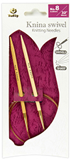 Tulip - Knina Swivel Knitting Needles 32"-80cm No.8 5.00mm