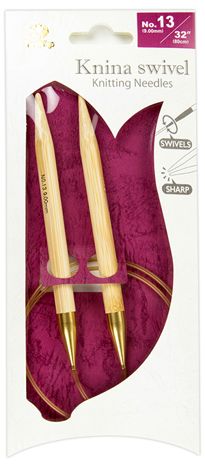 Tulip 8 (20cm) Bamboo Knitting Needles (5 Pcs) : Size 13 (9.00mm) 