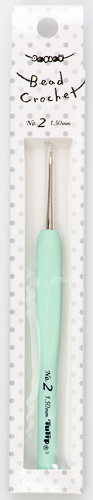 Tulip - Sucre Bead Crochet Hook w/Cushion Grip : Size 2 (1.50mm)