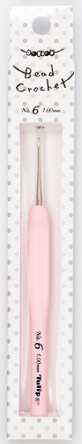 Tulip - Sucre Bead Crochet Hook w/Cushion Grip : Size 6 (1.00mm)
