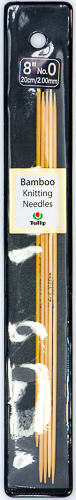 Tulip - 8" (20cm) Bamboo Knitting Needles (5 pcs) : Size 0 (2.00mm)