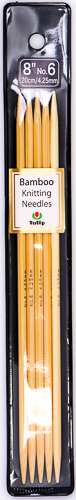 Tulip - 8" (20cm) Bamboo Knitting Needles (5 pcs) : Size 6 (4.25mm)