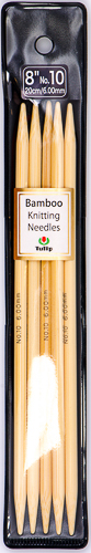 Tulip - 8" (20cm) Bamboo Knitting Needles (5 pcs) : Size 10 (6.00mm)