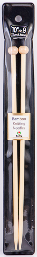 Tulip - 10" (25cm) Bamboo Knitting Needles (5 pcs) : Size 9 (5.50mm)