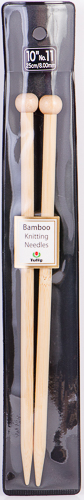Tulip - 10" (25cm) Bamboo Knitting Needles (5 pcs) : Size 11 (8.00mm)
