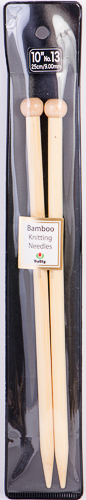 Tulip - 10" (25cm) Bamboo Knitting Needles (5 pcs) : Size 13 (9.00mm)
